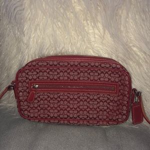 Coach red crossbody bag